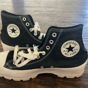 Converse Black and White High-Top Sneakers
